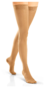 Meia Jobst UltraSheer, 20-30 mmHg, 7/8 Meia Coxa, Cor: Mel