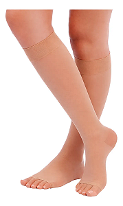 Meia Sigvaris Ever Sheer Nude 20-30 mmHg, 3/4 Panturrilha - Canela