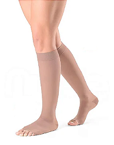 Meia Sigvaris Ever Sheer Nude 20-30 mmHg, 3/4 Cor: Vanila