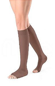 Meia Sigvaris Ever Sheer Nude 20-30 mmHg, 3/4 Chocolate