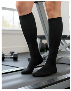 Meia Sigvaris UP25, 20-30 mmHg, cor: Preto