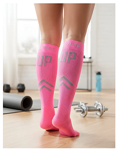 Meia Sigvaris UP25, 20-30 mmHg, cor: Rosa