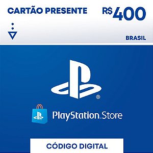 R$400 PlayStation Store - Cartão Presente Digital [Exclusivo Brasil]