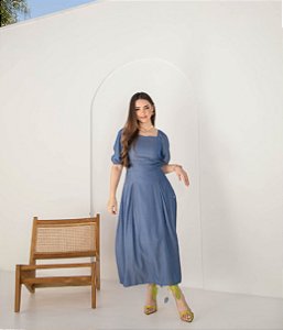 Vestido Loreto em Denin Valentina Sirrah