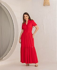 Vestido Chavantes Vermelho Valentina Sirrah