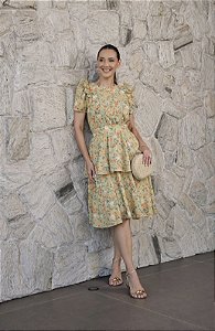 Vestido Curto no Algodão Estampado Veronica - Tata Martello