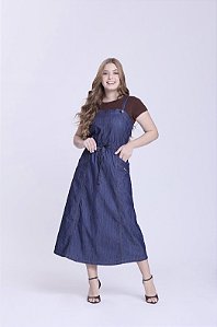 Salopete em Jeans algodão jéssica Hapuk