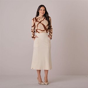 Saia em Alfaiataria Mirela OFF - Tata Martello