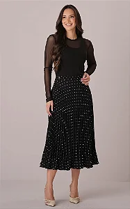 Saia de Poá Preto Vitoria - Tata Martello