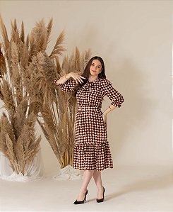 Vestido Mendonça Marrom - Valentina Sirrah