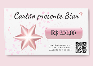 Cartão Presente Star R$200,00 Yuli's Store