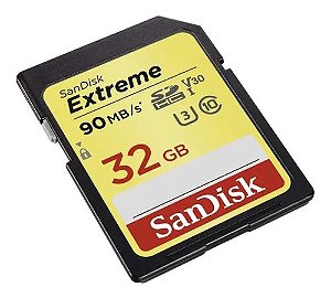 CARTÃO MEMORIA MICRO SD 32GB EXTREME 90MB/S SANDIS