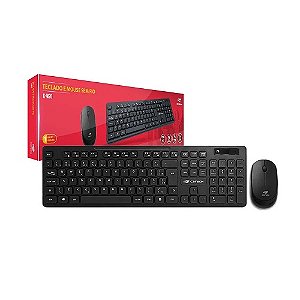 KIT TECLADO E MOUSE WIRELESS K-W20BK C3TECH