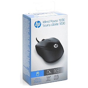 MOUSE USB HP 1000 PRETO