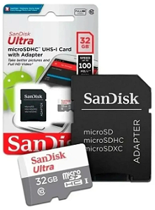 CARTÃO MEMORIA MICRO SD 32GB ULTRA SANDISK - P2