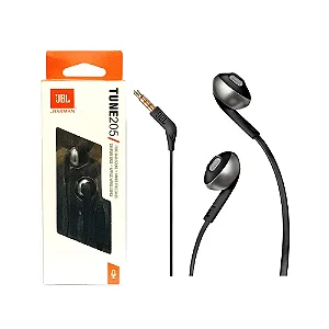 FONE DE OUVIDO C/ MICROFONE TUNE205 - JBL
