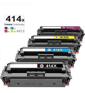 KIT C/ 4 TONER COMPATIVEL HP 414X M479 M454 M479DW