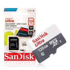 CARTÃO MEMORIA MICRO SD 128GB ULTRA SANDISK - P