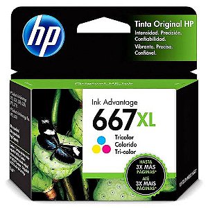 CARTUCHO 667XL COLOR HP