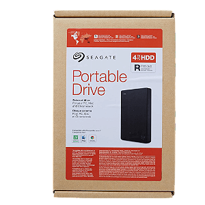 HD EXTERNO 4TB PORTATIL SEAGATE - PRETO