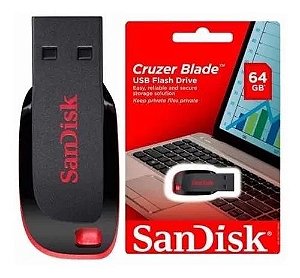 PEN DRIVE 64GB SANDISK CRUZER BLADE