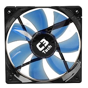 COOLER FAN P/ GABINETE 120MM F7 LED AZUL C3T