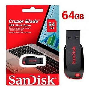 PEN DRIVE 64GB SANDISK CRUZER BLADE - P1