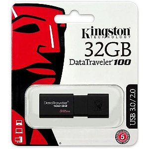 PEN DRIVE 32GB KINGSTON USB 3.0 DATA TRAVELER100