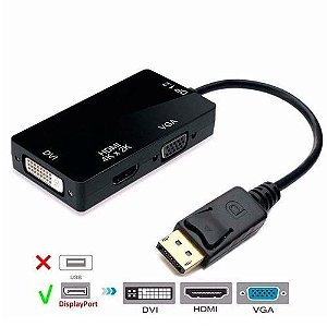 ADAPTADOR CONVERSOR DISPLAYPORT X HDMI X-CELL