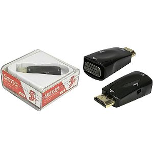 CONVERSOR HDMI X VGA-F PLUG 075-0822 5+