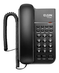 TELEFONE C/ FIO ELGIN COM LED IND DE CHAMADA
