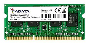 SN - MEMORIA NOTE DDR3 1GB 1333 MHZ ADATA
