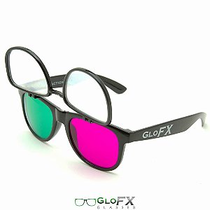 Óculos de difração Flip-UP 3D
