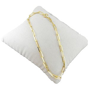 Pulseira Masculina 22cm 3mm Largura Folheado Ouro 18K PL443