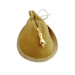 Pingente Figa 20mm Folheado Ouro 18k Pi151