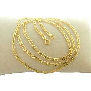 Corrente Masculina 70cm 4mm Largura Folheado Ouro 18k CR805
