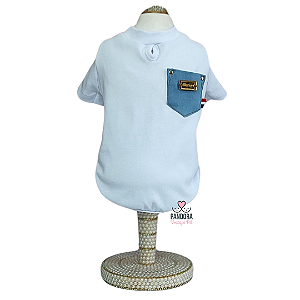 Camiseta para Cachorro DuDog Vest Off White
