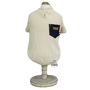 Camiseta para Cachorro DuDog Vest Creme