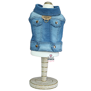 Jaqueta para Cachorro DuDog Vest Jeans Claro