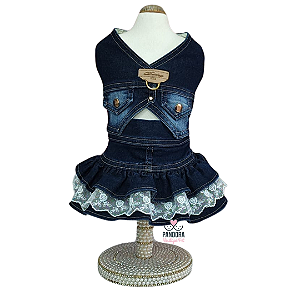 Saia Jeans para Cachorro DuDog Vest e Cropped