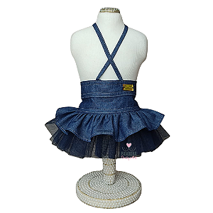 Saia para Cachorro DuDog Vest Jeans