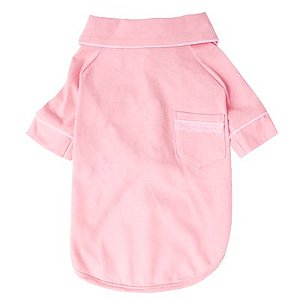 Pijama Camisa para Cachorro e Gato Rosa