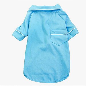 Pijama Camisa para Cachorro e Gato Azul Oceano