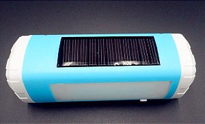 Caixa de Som com Lanterna Led Energia Solar- Bluetooth/TFDCard/Bateria