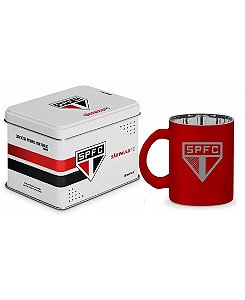 CANECA VIDRO DIAMOND METALIC LATA TIMES - SÃO PAULO