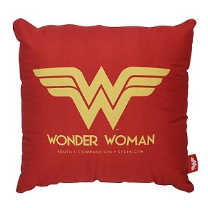 ALMOFADA FIBRA VELUDO 40X40CM MULHER MARAVILHA