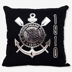 ALMOFADA FIBRA SUEDE 40X40CM CORINTHIANS