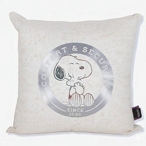 ALMOFADA FIBRA VELUDO 40X40CM SNOOPY COMFORT & SECURTY