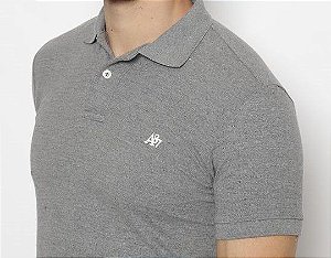 Polo Aeropostale Masculina Cinza
