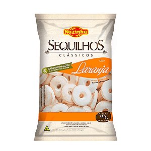 Sequilhos Sabor Laranja Sem Glúten - 350g - Nazinha